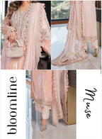 SITARA Luxury Embroidered 3 piece Chiffon Suit | Pakistani Designer Wedding Dress