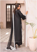 ALMILA Dhanak Embroidered Suit with Embroidered Chiffon Duppatta-3 Piece suit
