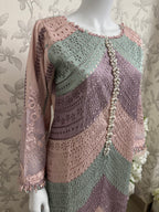 Pastel Bloom Luxury Lawn Suit – 3 Piece Collection