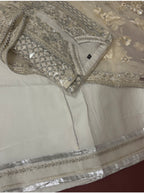 CHANDNI….. Embroidered soft organza Suit with embroidered chiffon Duppatta