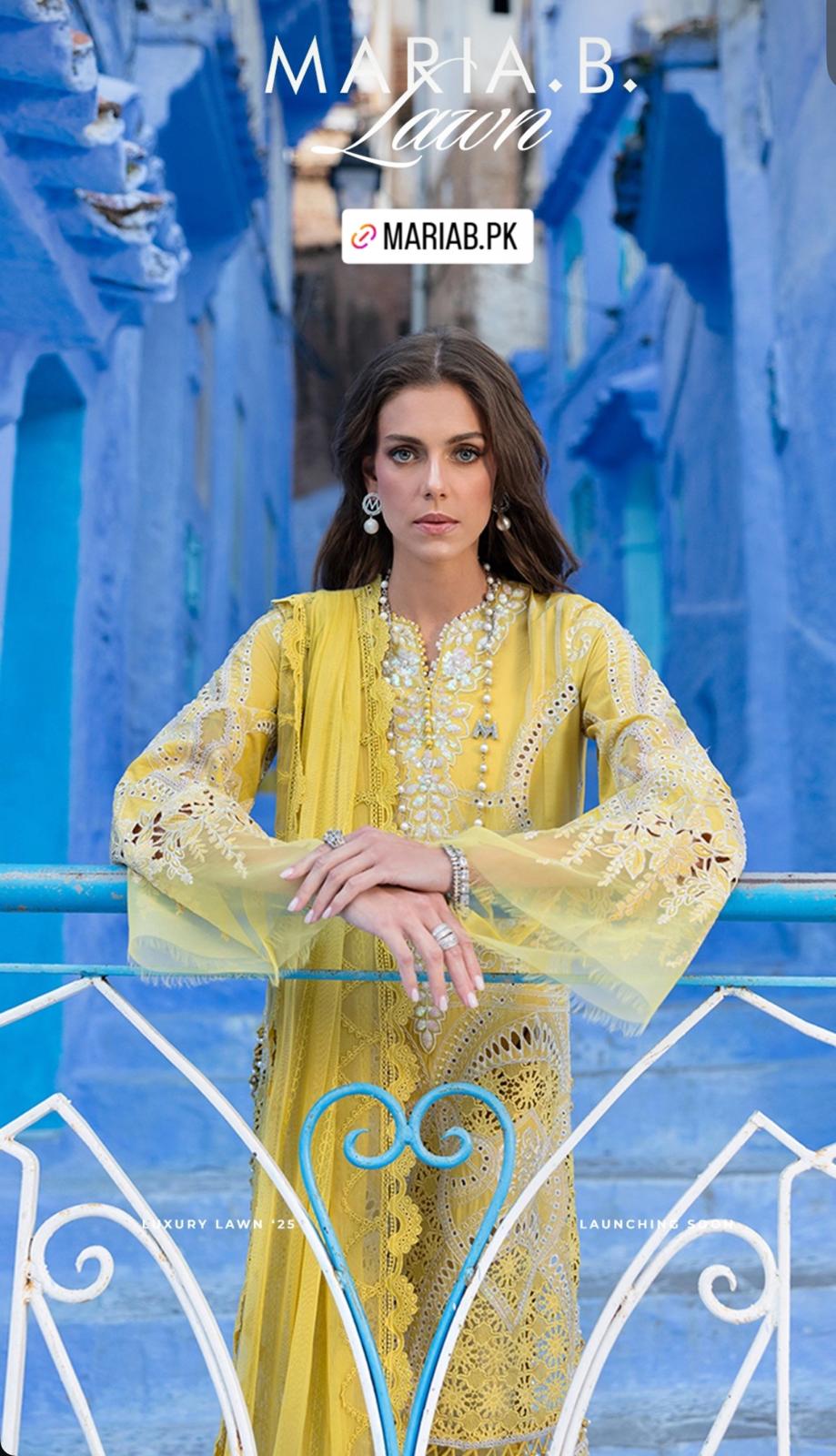 Luxury Embroidered Lawn 3 piece Suit for Eid & Summer Events
