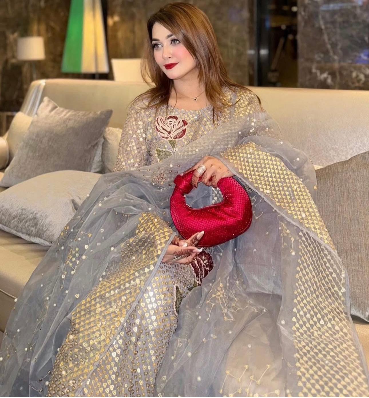 Nureh Inspired Luxury Chiffon 3-Piece Suit – Tailor Stitched