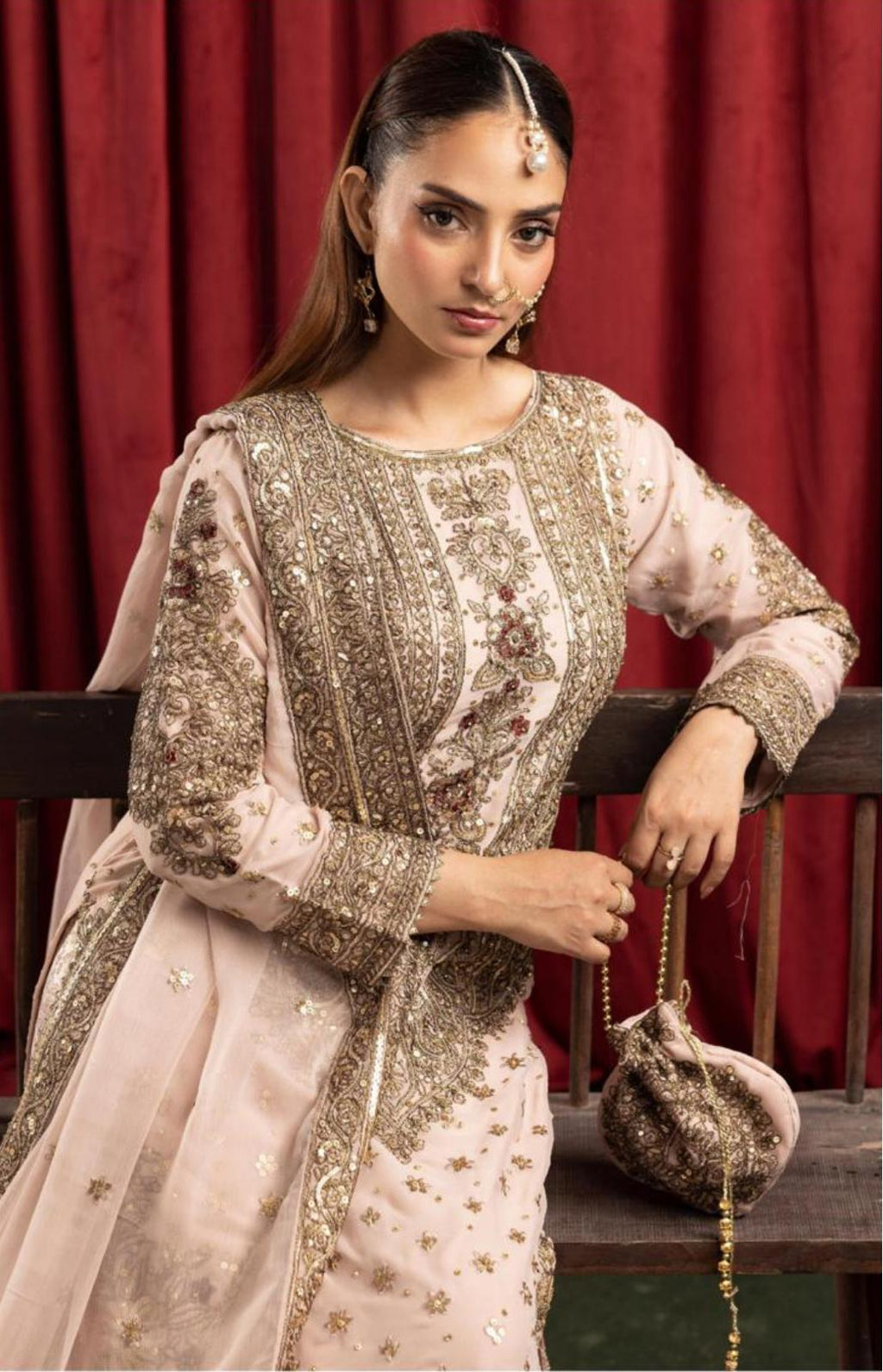 ASHIANA….heavy embroidered chiffon suit