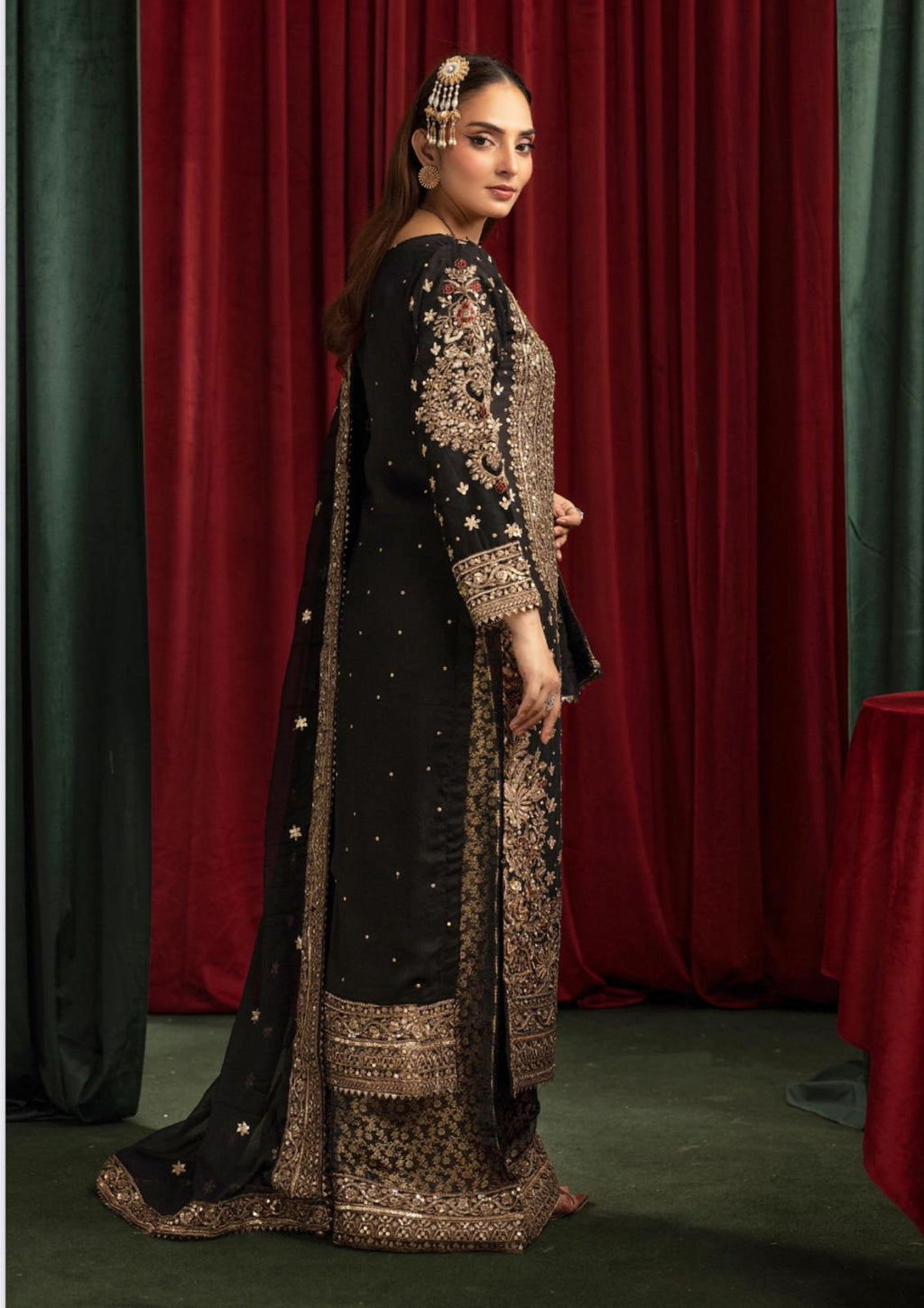 ASHIANA….heavy embroidered chiffon suit