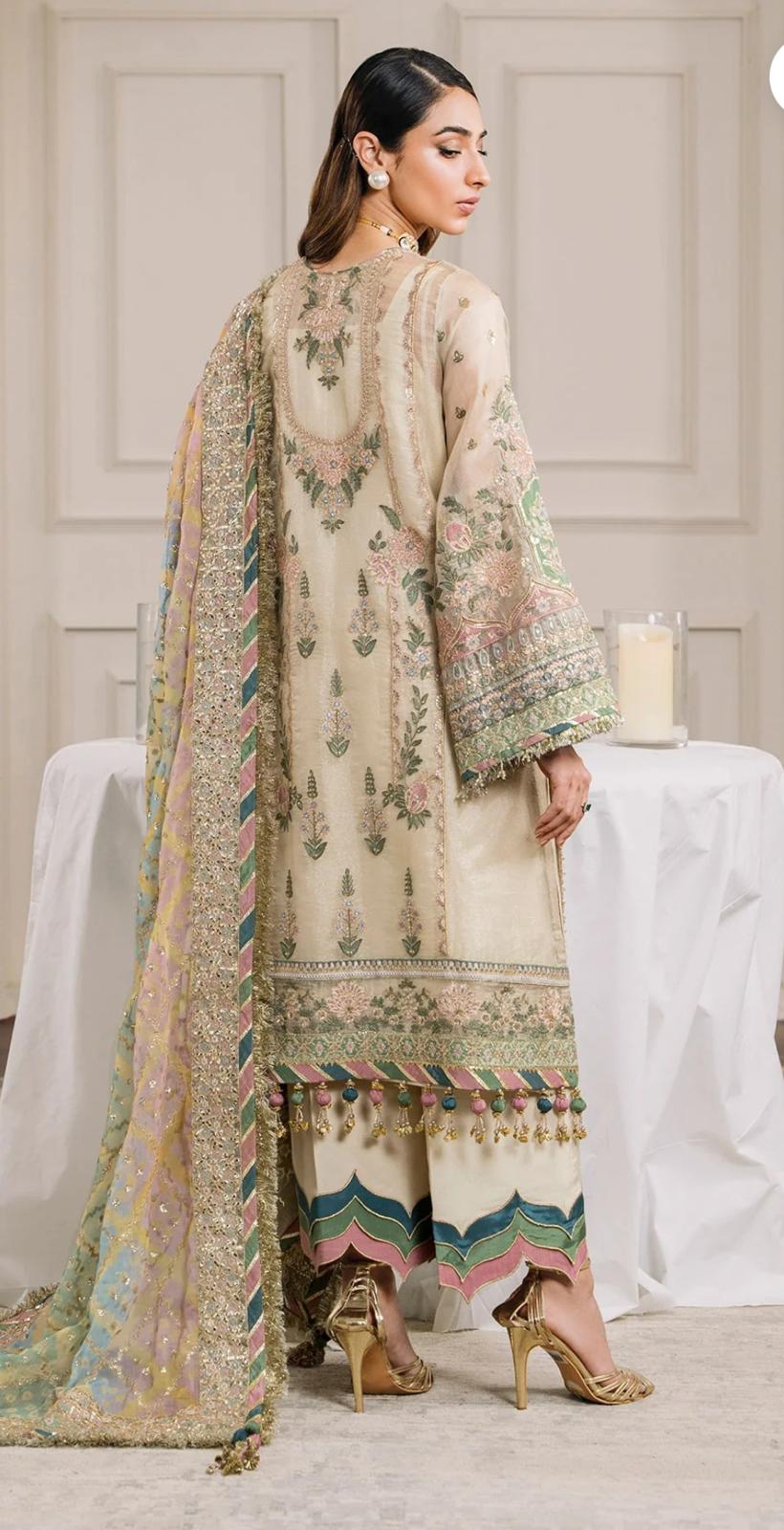 Baroque Chantelle by Simran’s – Heavy Embroidered Wedding Collection Net Fabric(Sizes S–XL)