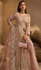 HERITAGE ….Luxury Embroidered soft organza Maxi dress