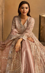 HERITAGE ….Luxury Embroidered soft organza Maxi dress