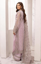NUREH……heavy embroidered soft organza suit