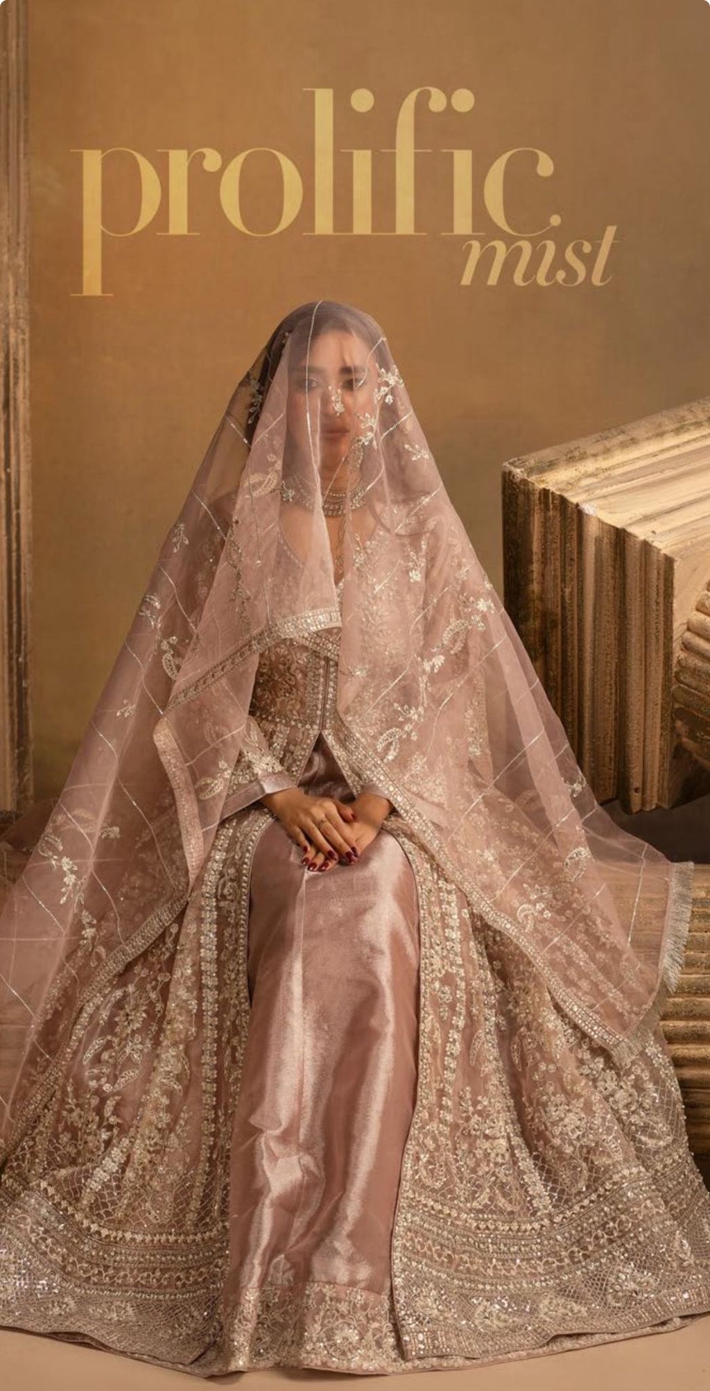 HERITAGE ….Luxury Embroidered soft organza Maxi dress