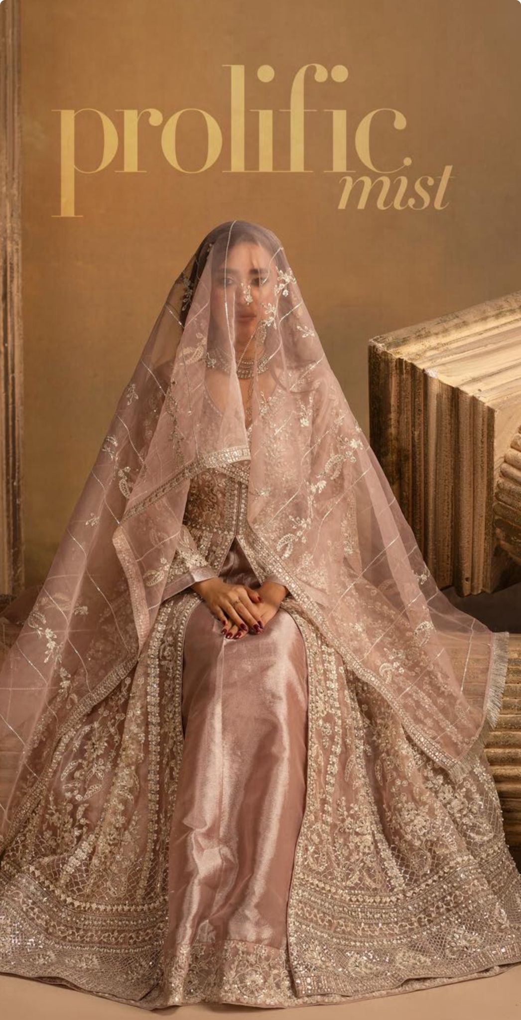 HERITAGE ….Luxury Embroidered soft organza Maxi dress