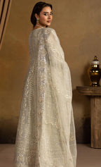 HERITAGE ….Luxury Embroidered soft organza Maxi dress