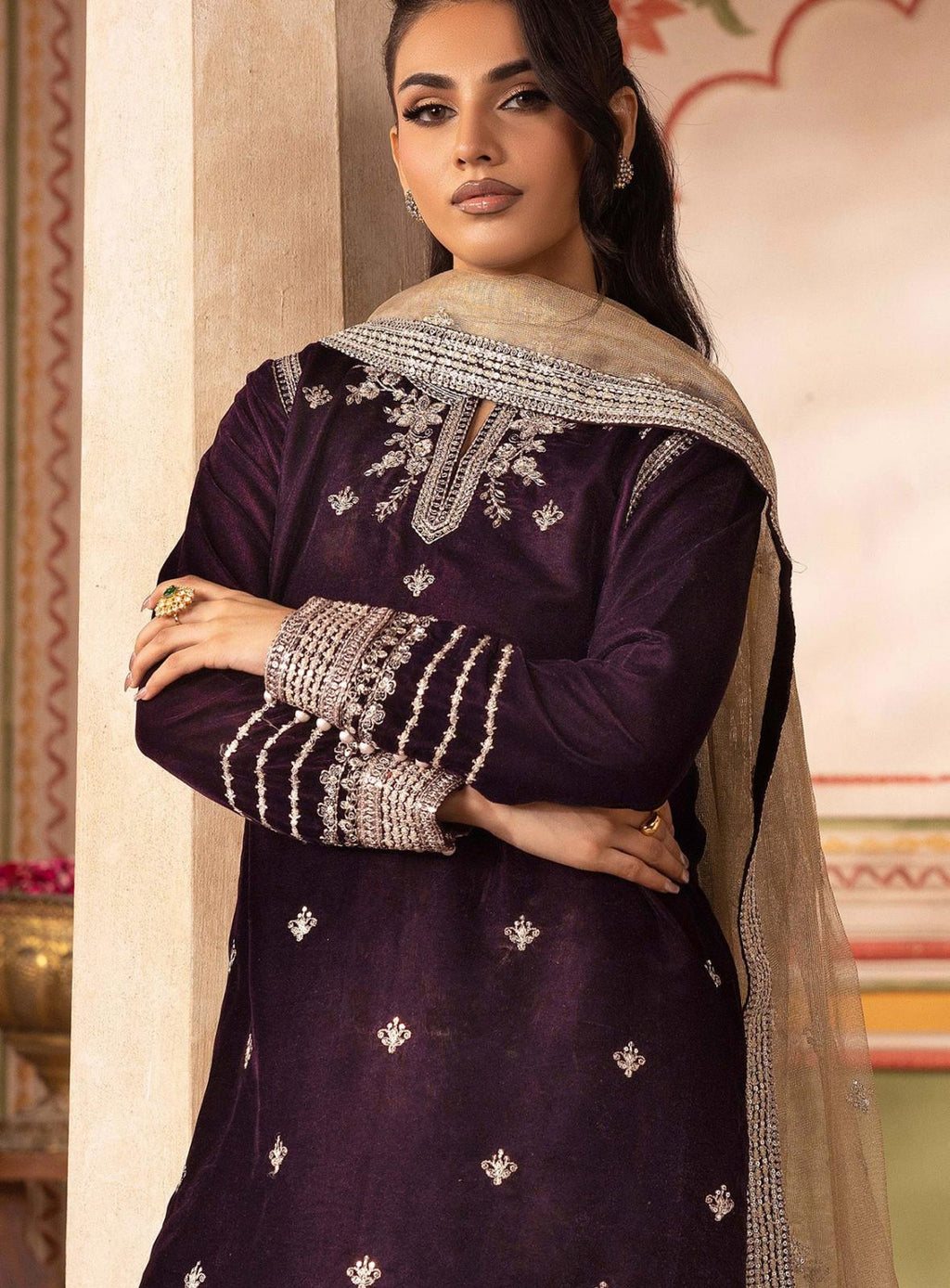 SABAH..Luxury Embroidered VELVET collection