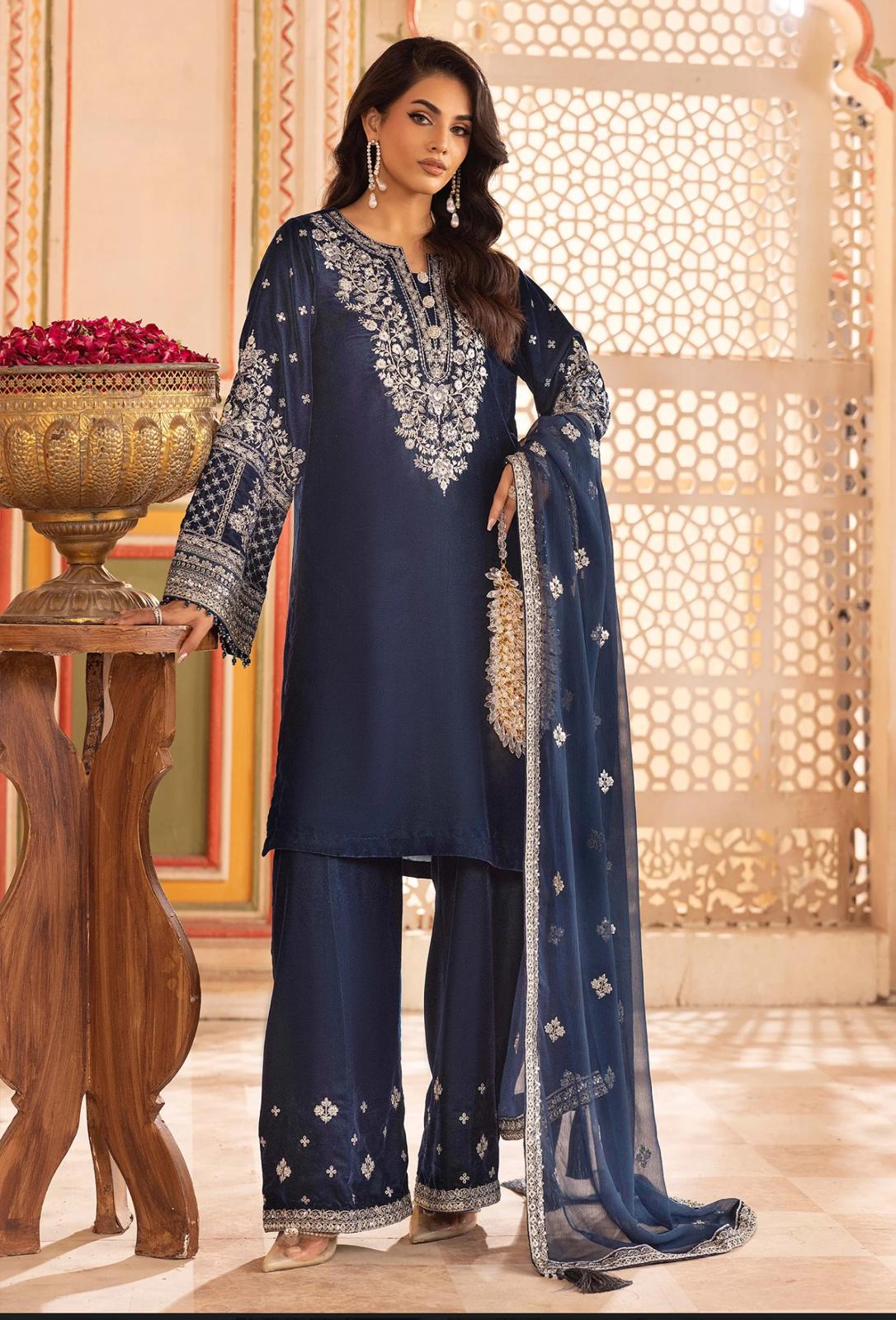 SAIMA-Luxury Embroidered Velvet Collection