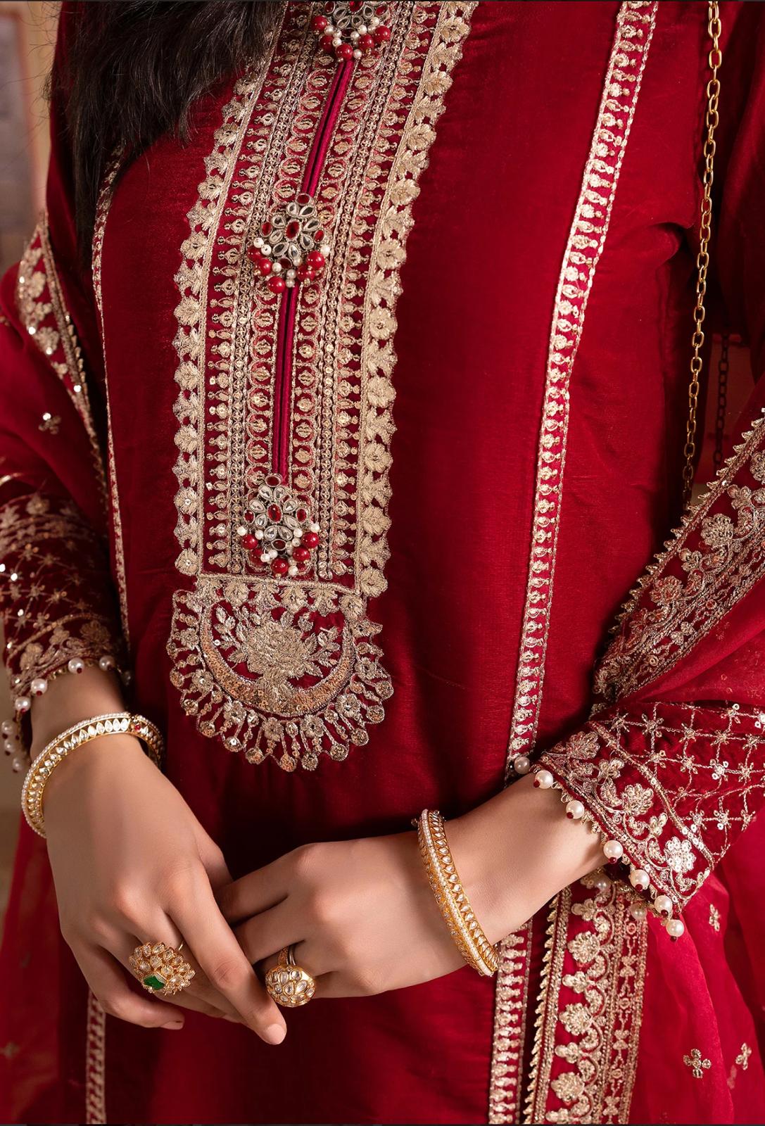 ROSE- Luxury Embroidered Velvet Collection