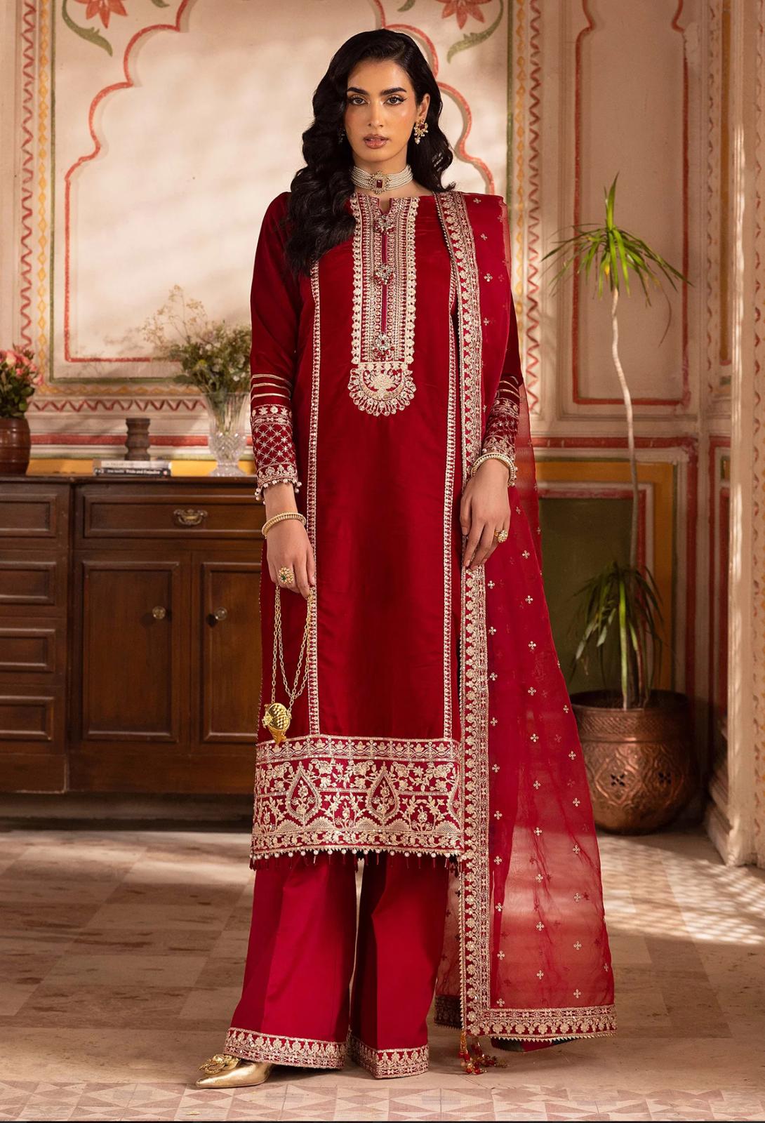 Adan Libas Original Velvet Collection 2025 – Luxury Embroidered Winter Suits