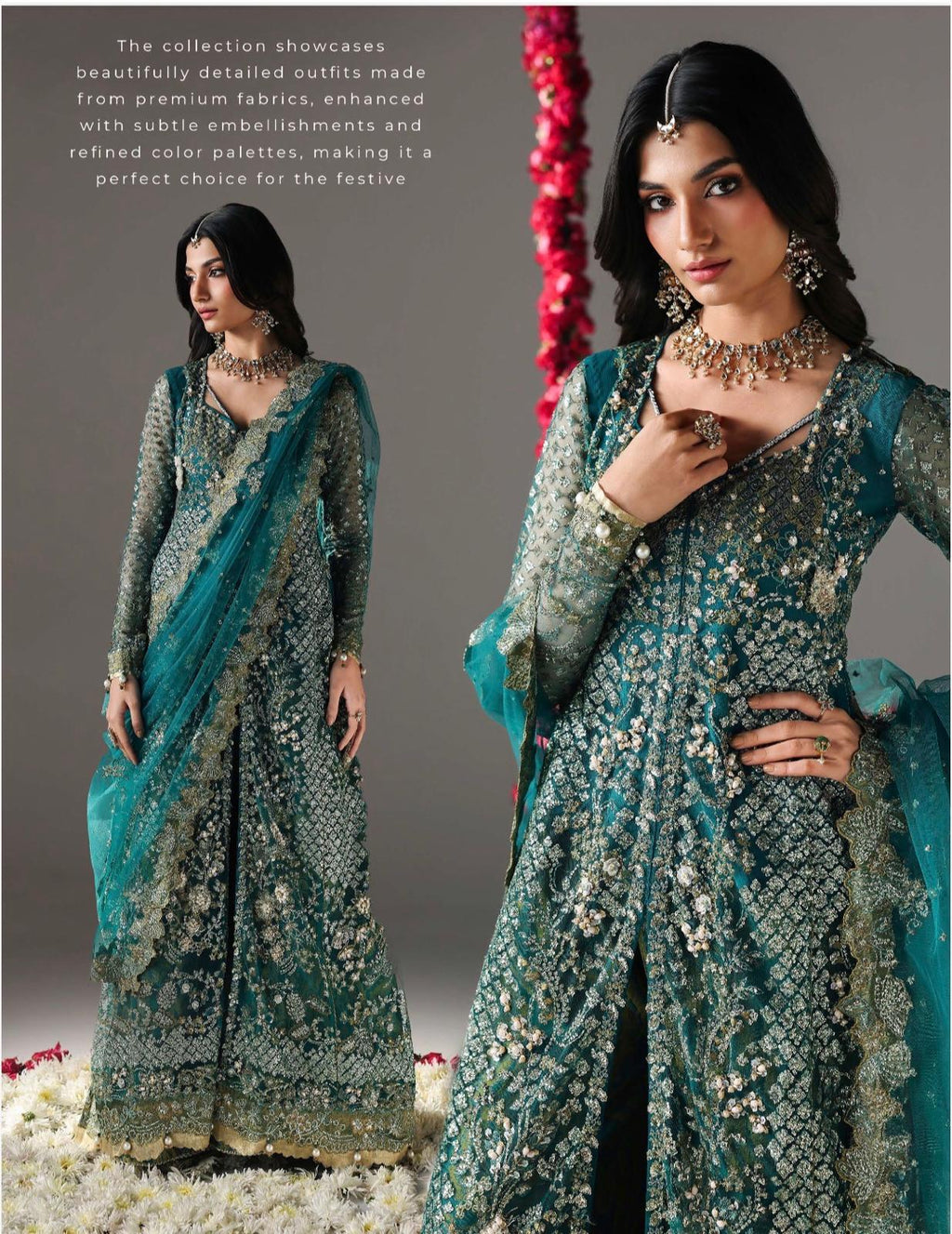 HIBA….Luxury Embroidered Maxi