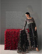 FIZZA….Luxury Embroidered Net maxi