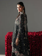 FIZZA….Luxury Embroidered Net maxi