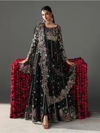 FIZZA….Luxury Embroidered Net maxi