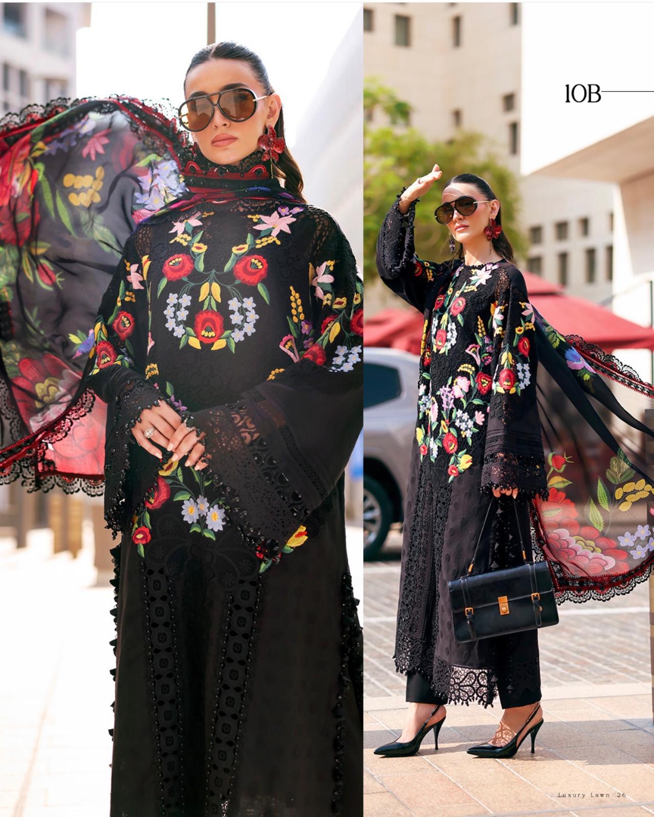 Maria B Luxury Lawn 2026-10B ( original)