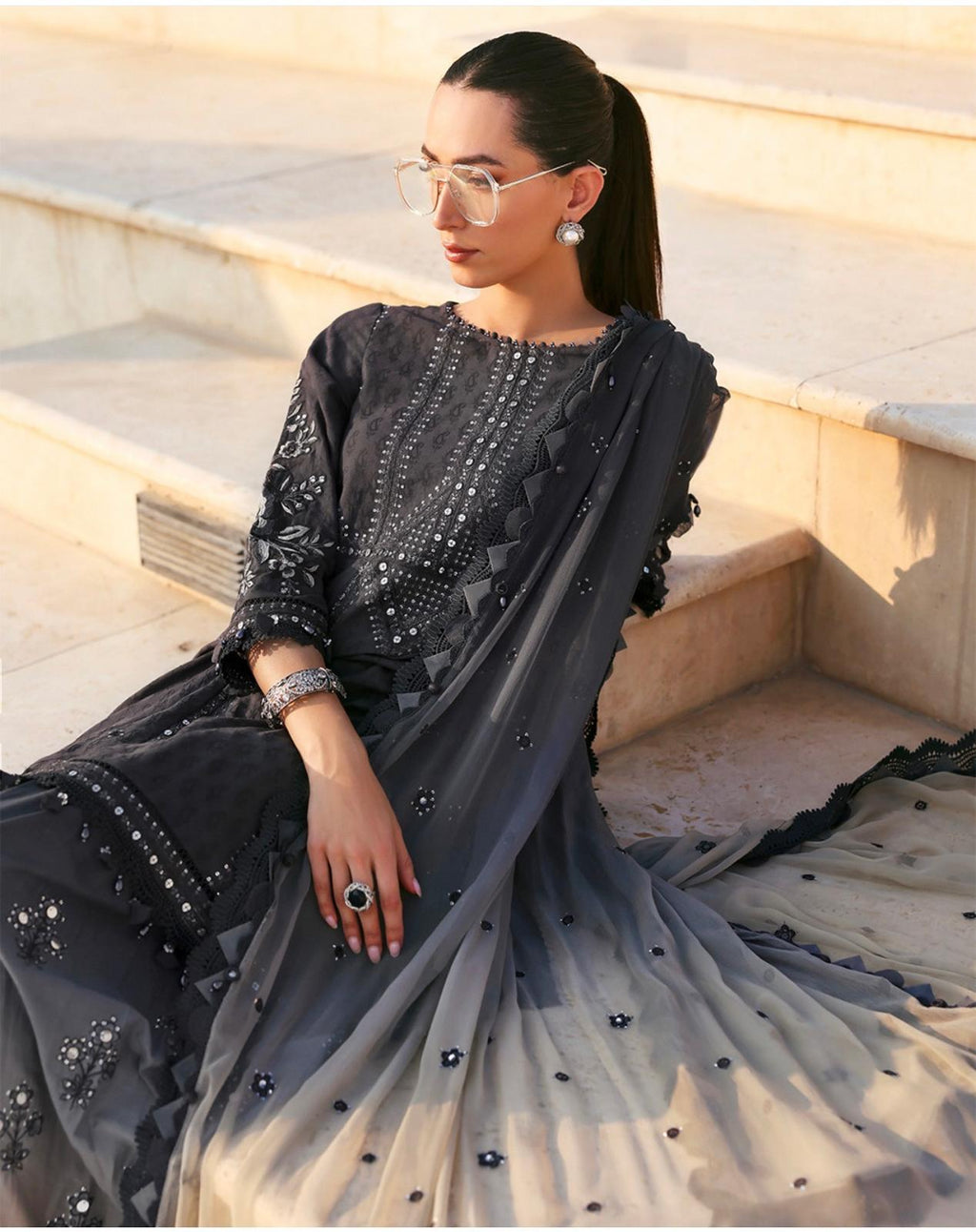 Maria B Luxury Lawn 2026-2B ( original)