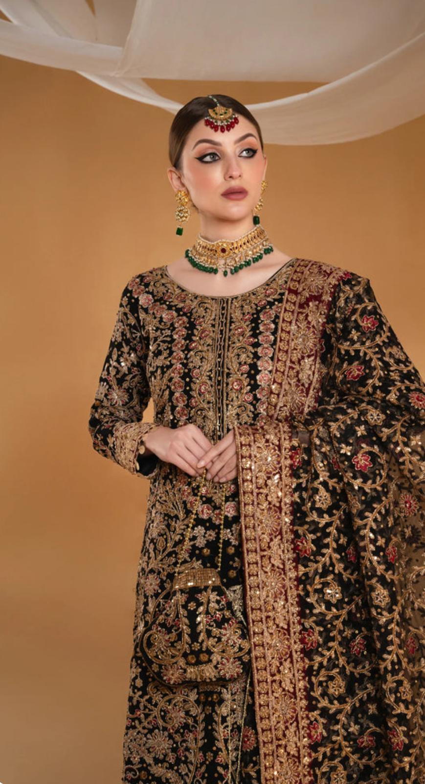SUHANA Heavy embroidered chiffon wedding collection