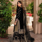 MAHVER…Luxury Embroidered VELVET Gharara suit