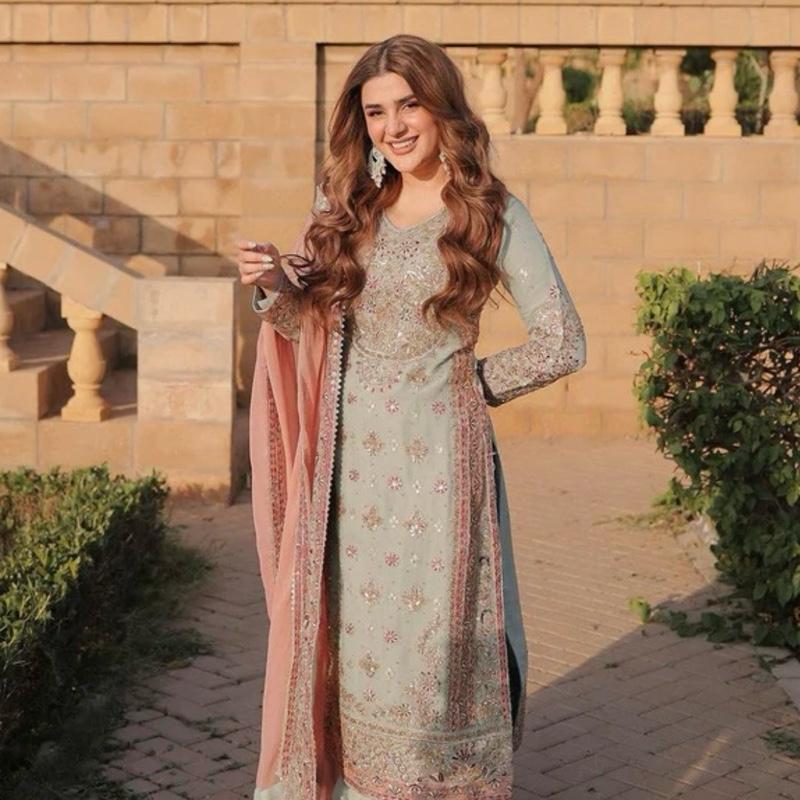 SAHAR…..Luxury Embroidered chiffon suit