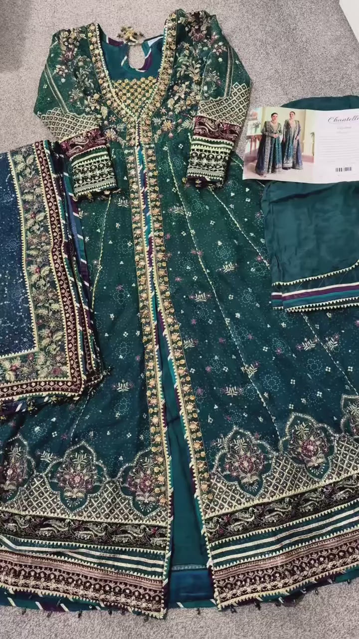 ANUM…..Luxury Embroidered chiffon Maxi
