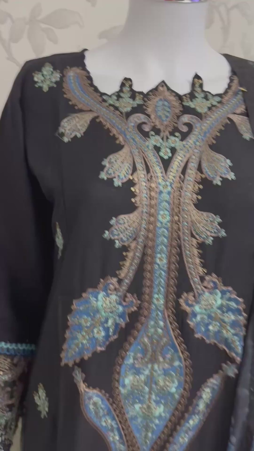 M Prints 6B inspired Embroidered 3-Piece Suit | Pakistani Designer Dress
