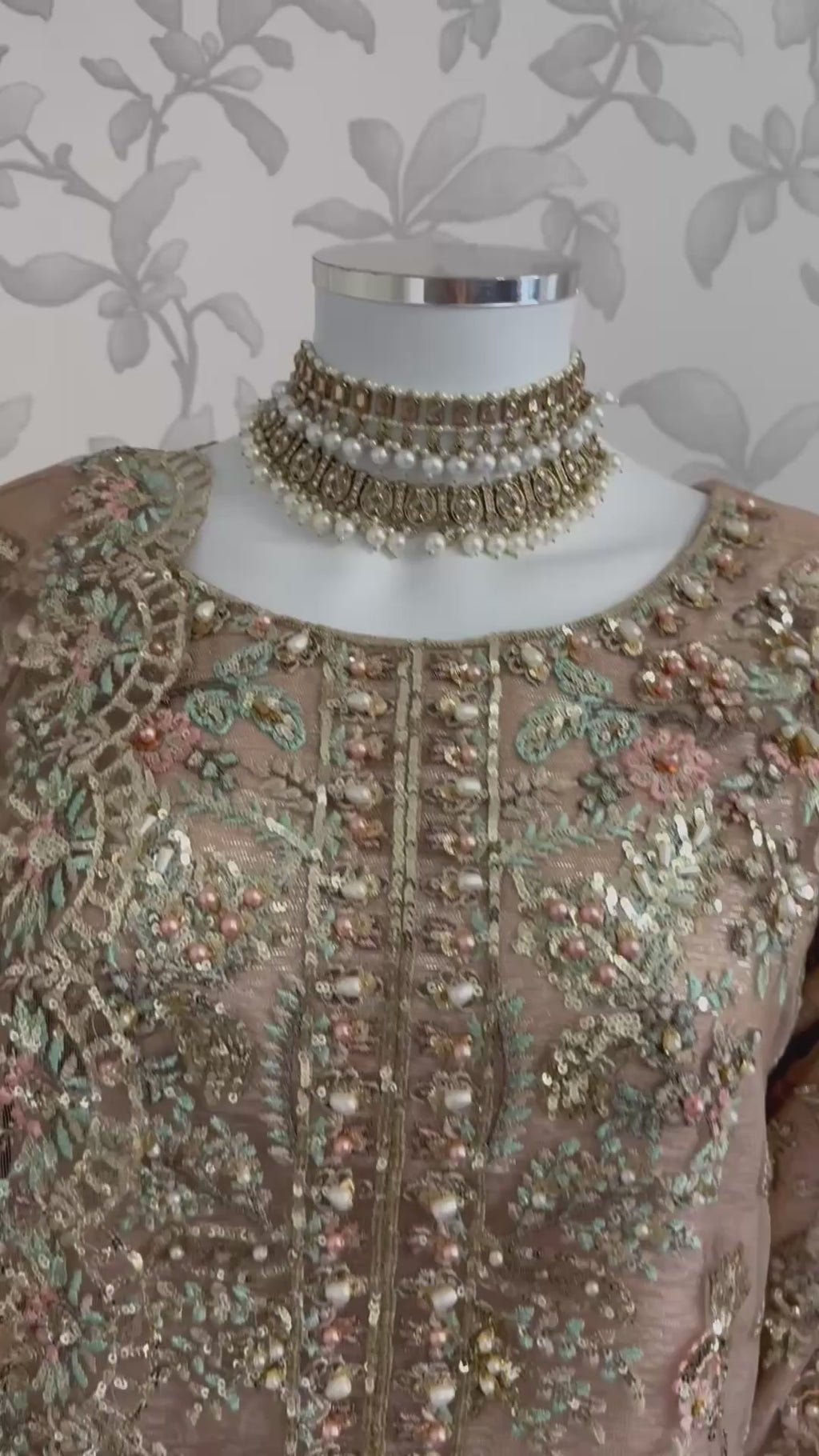 PEARLS Luxury Hand-Embellished Pakistani 3 piece Suit