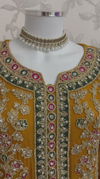 AYLAA Luxury Embroidered Chiffon Suit – 3 Piece Collection