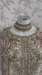 PEARLS -Pearl Champagne Hand-Embellished Luxury 3 pcs Suit
