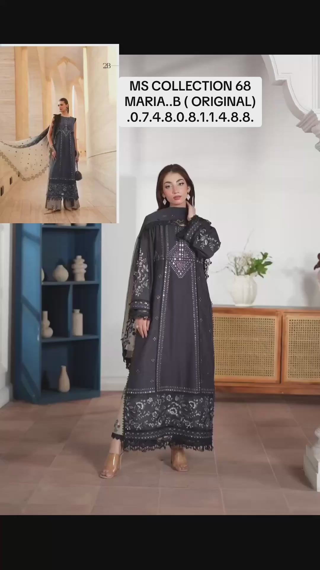 Maria B Luxury Lawn 2026-2B ( original)