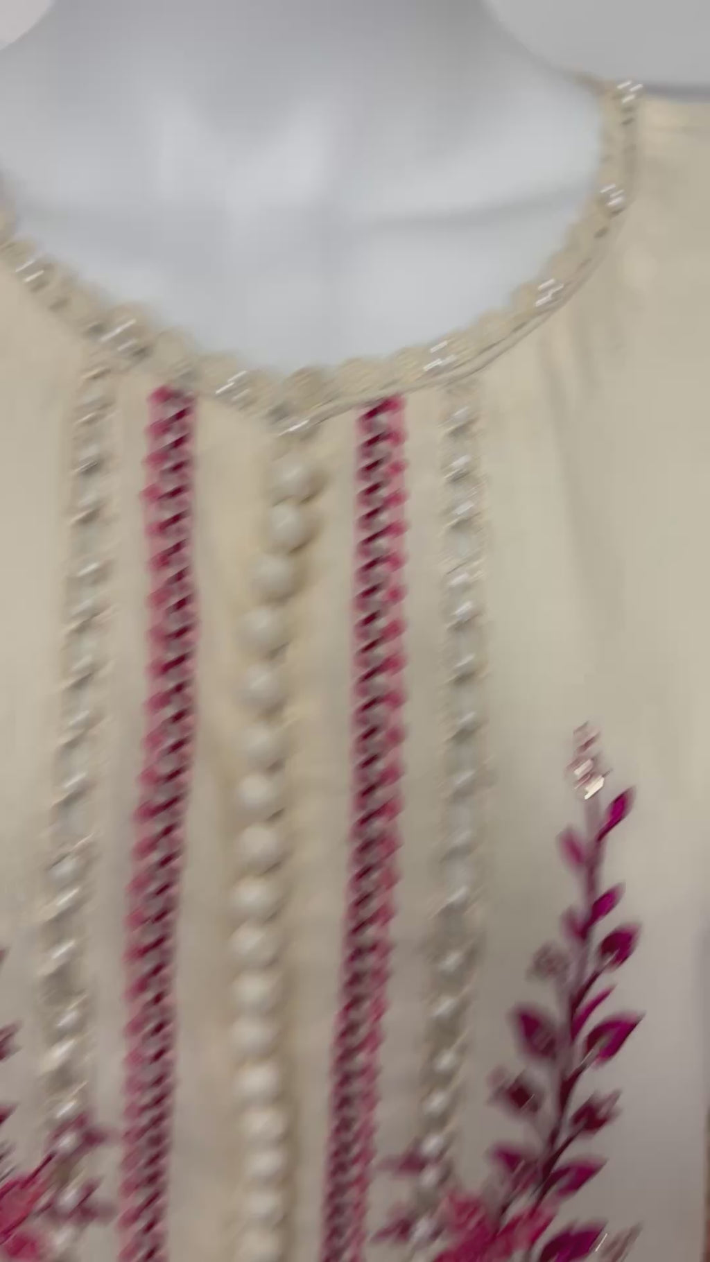 Rose Blossom Luxury Embroidered 3-Piece Suit