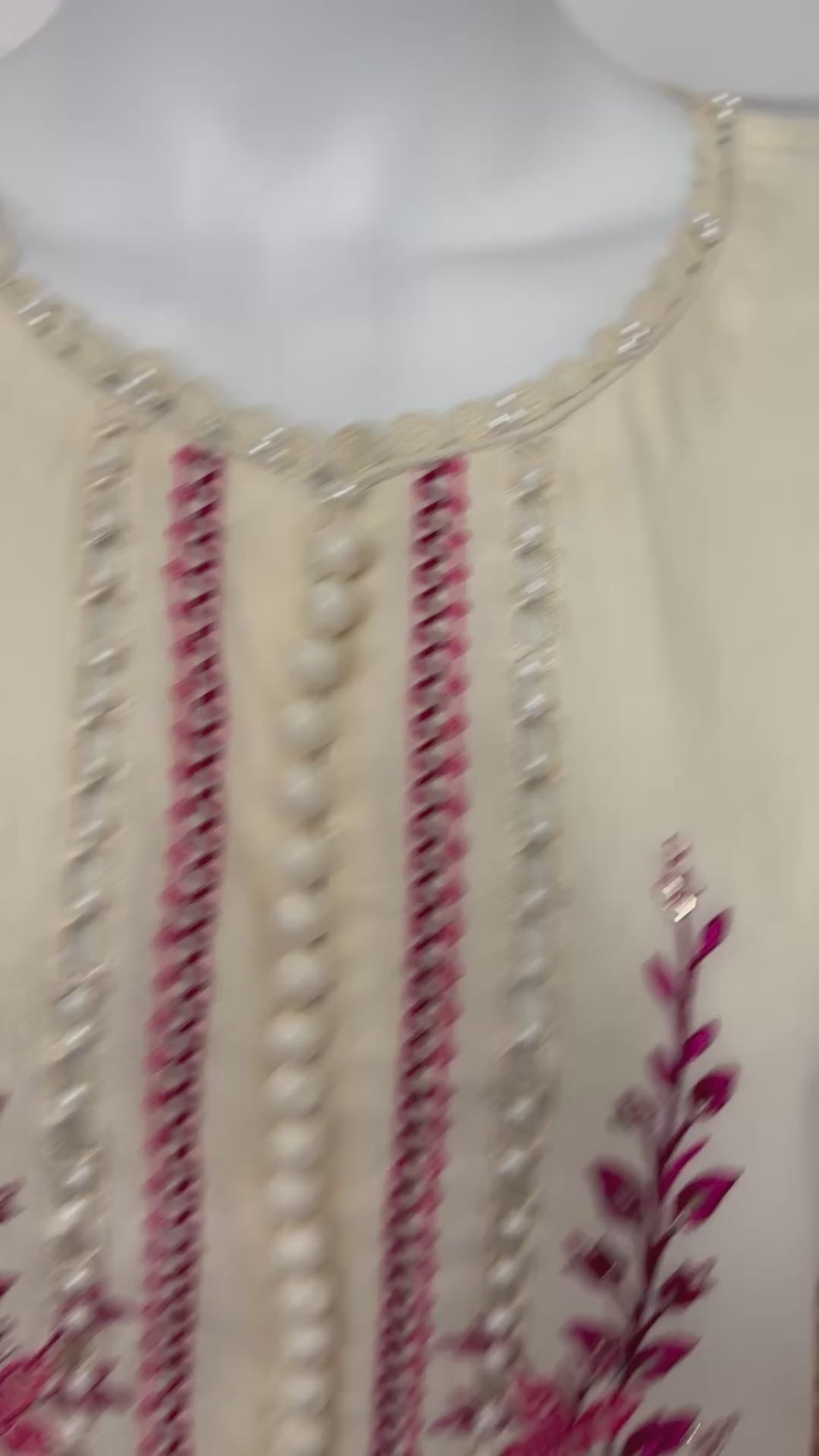 Rose Blossom Luxury Embroidered 3-Piece Suit