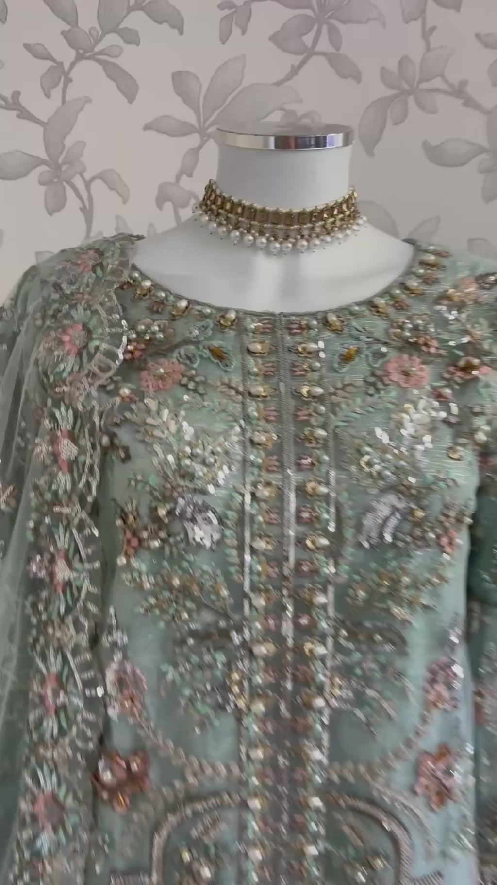 PEARLS Luxury Hand-Embellished Pakistani 3 pcs Suit